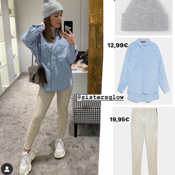 Last🔥Zara faux leather leggings bloggers fav - Picture 3 of 8